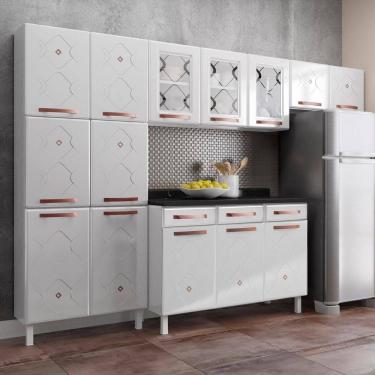 Imagem de Cozinha Aço Completa Telasul Mirage New 3Vidros C/Balcão