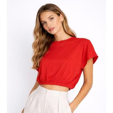 Imagem de Blusa Feminina Infinita Cor Laranja, M, Laranja