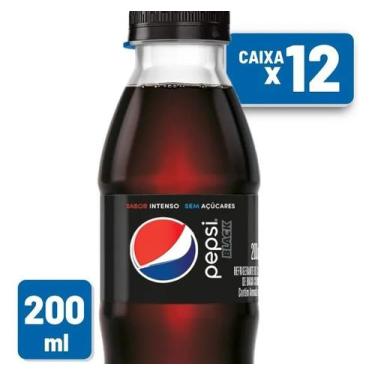 Imagem de Refrigerante Pepsi Black Pet 200ml Caixa C/ 12 Un