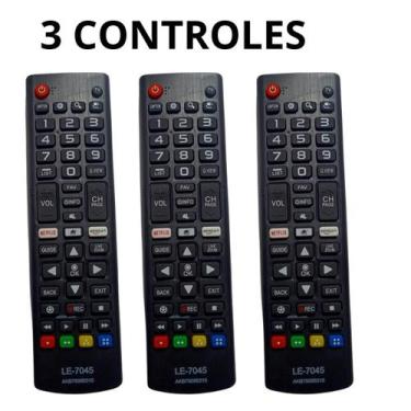 Imagem de Controle Smart 43LJ5500 43LJ5550 65QNED7SSQA 65QNED80SQA Netflix Amazo