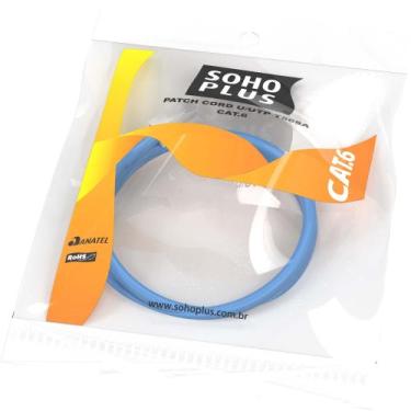 Imagem de PATCH CORD CAT.6 0,5m AZUL SOHO PLUS 35123003 FURUKAWA