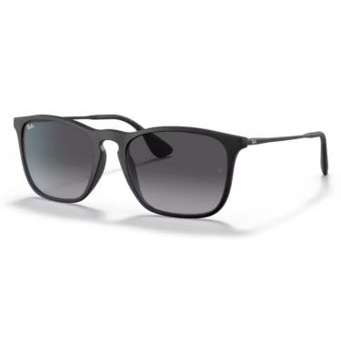 Imagem de Óculos De Sol Ray-ban Chris Preto Emborrachado Rb4187l 622/8g 54