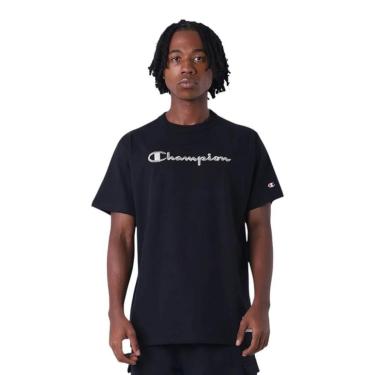 Imagem de Camiseta Champion Malhão Heritage Script Rust Marrom-Masculino