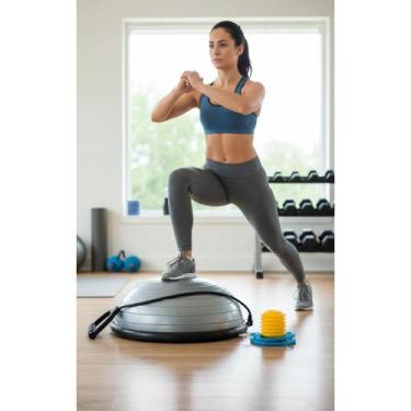 Imagem de Bola Equilíbrio Yoga Pilates: Força & Estabilidade Cinza - Congratulat