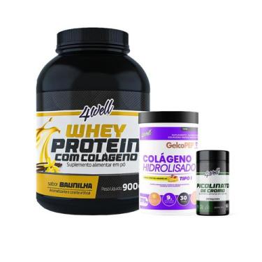 Imagem de Kit Corpo & Pele Blindada Whey Protein 900g + Colágeno Hidrolisado 375