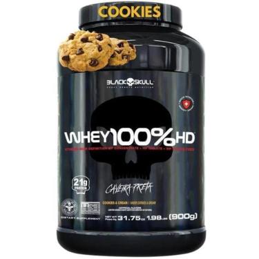 Imagem de Whey Protein 100 HD Pure 900g BLACK SKULL Isolado Hidrolisado Concentrado Suplemento de...