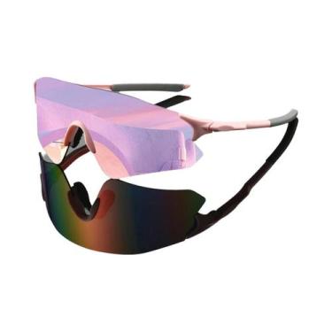 Imagem de Óculos De Sol Esportivos Sem Armação Para Homens KAMMPT Anti-UV Com Le