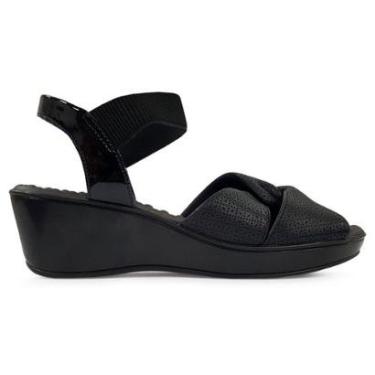 Imagem de Sandália Piccadilly Anabela Médio Pés Largos Comfort 540387-Feminino