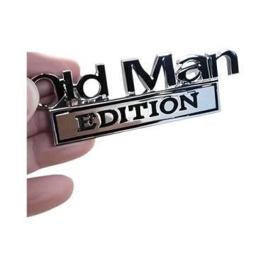 Imagem de Emblema Adesivo 3D Universal Para Carro, Caminhão E SUV - Edição Idoso