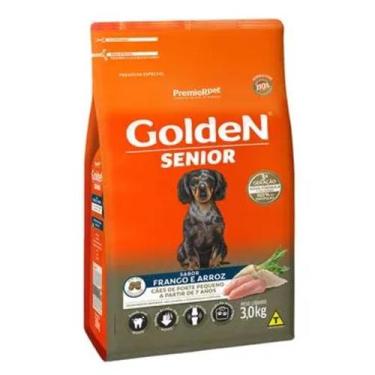 Imagem de Racao  golden senior caes frango e arroz 3kg premier em vazante toca d
