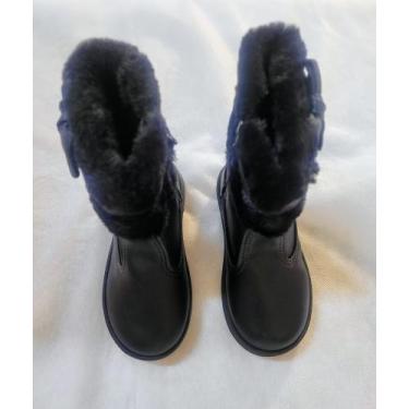 Imagem de Bota cano médio feminino infantil - MOLEKINHA , Preto, 19