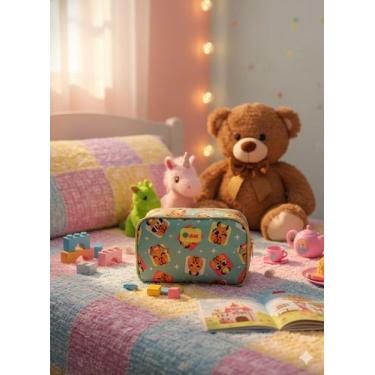 Imagem de Necessaire Média Puket Capivara Verde Capy Bora