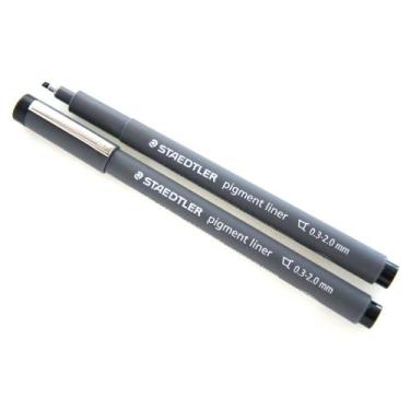 Imagem de Caneta Tecnica Staedtler Pigment Liner 0.3 a 2.0 mm Preto 308 C2-9  30