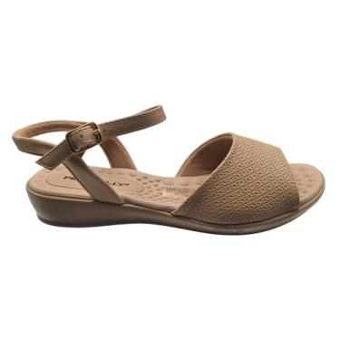 Imagem de Sandalia Feminina Piccadilly Conforto Estilo Ortopedica, Creme, 37