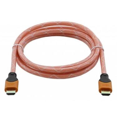 Imagem de Cabo Pixxo CHDMI208HO HDMI para HDMI 1080P 1.4 3D 2MT Laranja