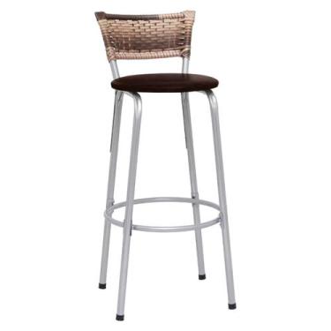 Imagem de Banco Banqueta Balcão Alto Ideal Bancadas Ilhas Cozinha Americana Bar 