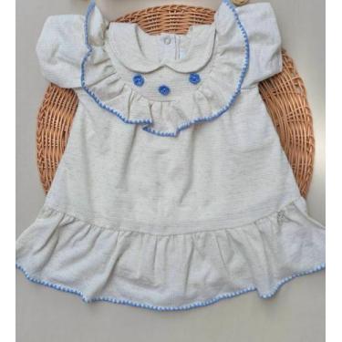 Imagem de Vestido Bebê com Flores Bordadas Kiki Xodo - Kiki Xodó, Off white, P