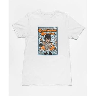 Imagem de Camiseta Poster Pop Style Inspiração Laranja Mecânica Estampa DTF 100%