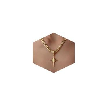Imagem de CHESKY Colares em camadas para mulheres modernos, delicados, banhados a ouro 14 k, colar em camadas para mulheres, não mancha, hipoalergênico, sol, ouro, joias de ouro, presentes femininos, Latão, Sem