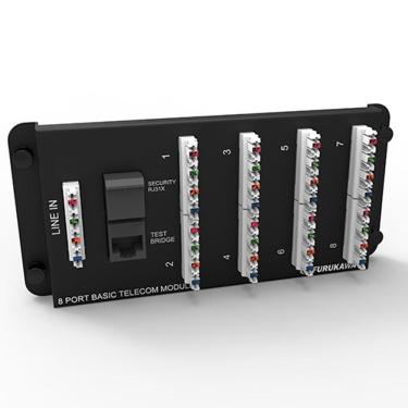 Imagem de Módulo de Cabeamento Telefônico Sohoplus Modulo Sohoplus Telecom 8 Portas Cdm para Gerenciar Linhas Preto Unidade