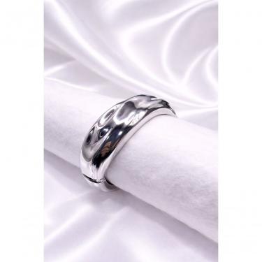 Imagem de Bracelete Feminino 13007B Liga Metálica 6cm X 5cm Prata Largo Elegante Moderno Luxo