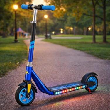 Imagem de Patinete Elétrico Infantil Scooter Criança Luz Som Acelerador Bateria 