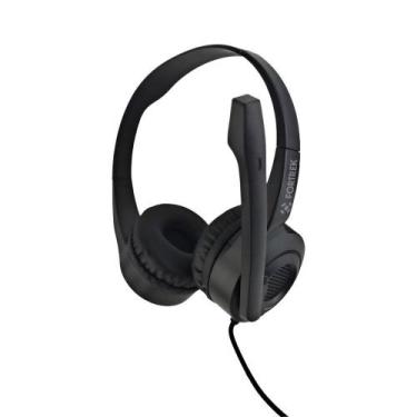 Imagem de Headset USB HBS102 com Microfone para Escritório e Home Office Preto F