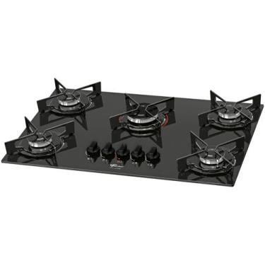 Imagem de Fogão Cooktop Fischer 5Q Fit Line Gás Mesa Vidro