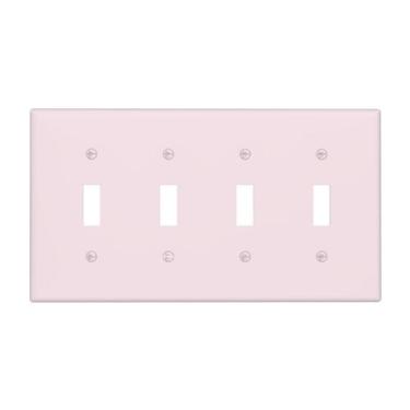 Imagem de Placa decorativa para interruptor de parede de 4 módulos com alavanca,