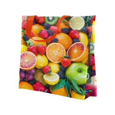 Imagem de Sacola Reutilizável Morango E Amora 39x18x35cm Bompack