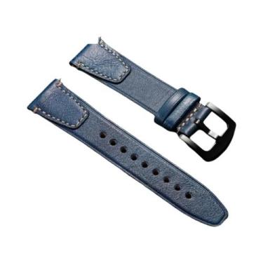 Imagem de Pulseira De Relógio Unissex De Couro Vintage 18mm 20mm 22mm Com Libera