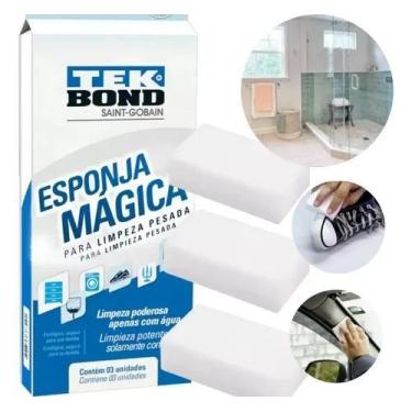 Imagem de Esponja Mágica Cartela com 3 Peças Tekbond