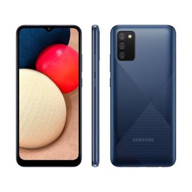 Imagem de Smartphone Samsung Galaxy A02s 32GB Azul 3GB RAM 6,5" Câm. Tripla + Se