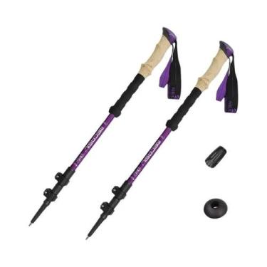 Imagem de Bastões De Trekking Telescópicos De Alumínio Ultraleves 2PCS, Bastões 