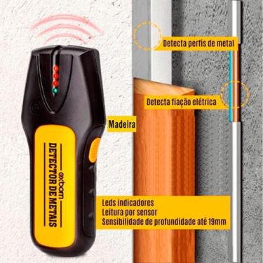 Imagem de Scanner Detector Parede Tubo Cano Pvc Água Madeira Fio Metal - Exbom