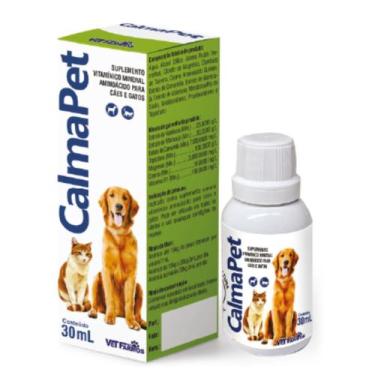 Imagem de Calmapet Calmante Natural para Cães e Gatos Vet Farmos 30ml