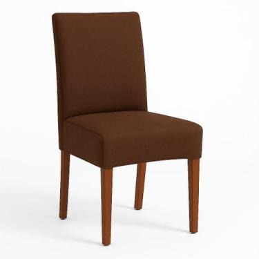 Imagem de Capa De Cadeira Malha Gel Para Mesa De Jantar Kit Com 4 pçs Luxo e Pro
