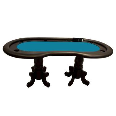 Imagem de Mesa De Poker Linha Torres com Borda Estofada e Porta Copos - 2,0x1,0m