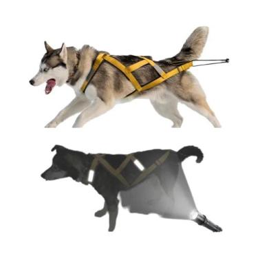 Imagem de Colete De Tração Refletivo Impermeável Grande Para Cães, Para Treiname