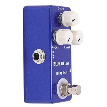 Imagem de Pedal de efeito de guitarra, analógico Blue Delay Pedais de efeitos portáteis True Bypass durável para tocar