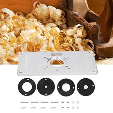 Imagem de Placa para inserção de mesa de roteador, placa para aparador de placa para casa para bancada profissional de carpintaria