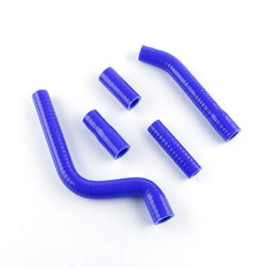 Imagem de LUXERAD Tubo de refrigeração de 3 camadas de 4,5 mm de desempenho de silicone para Yamaha YZF250 2010 (azul)
