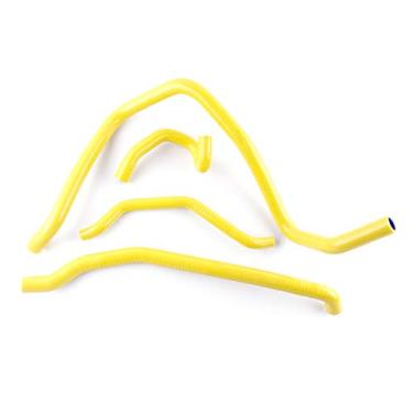 Imagem de LUXERAD Kits de tubos de refrigeração de silicone transparente para radiador de desempenho ATV de 3 camadas 4,5 mm para Can-Am Outlander 800 Max XT 2006 2007 2008 (Amarelo)