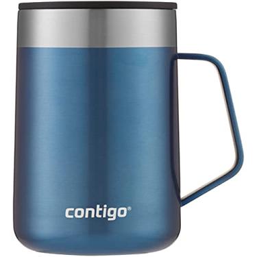 Imagem de Caneca de mesa de 400 ml com alça de milho azul