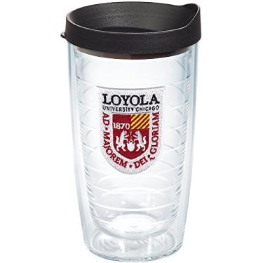 Imagem de Tervis Loyola University Chicago Ramblers Feito nos EUA Copo isolado de parede dupla, 473 g, Transparente