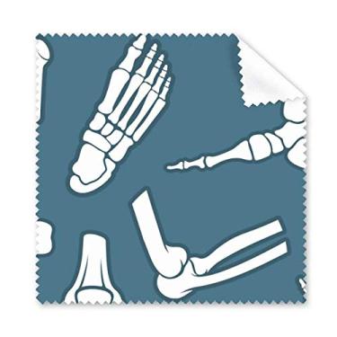 Imagem de Pano de limpeza de ilustração de desenho animado azul esqueleto humano limpador de óculos 5 peças