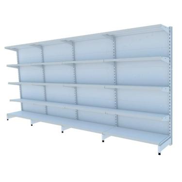 Imagem de Gondola Parede 170 Amapa Flex Kit 4 Metros Branco SPE