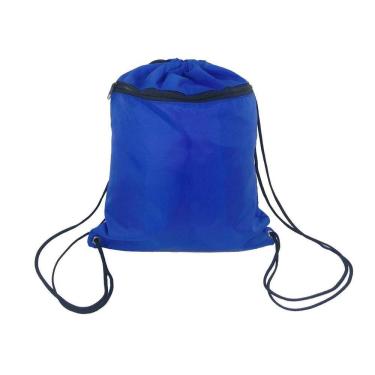 Imagem de Bolsa Saco Esportivo Cordao Mochila Academia Azul