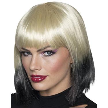 Imagem de Rubie's Costume Co Peruca feminina Ombre, loiro/preto, tamanho nico