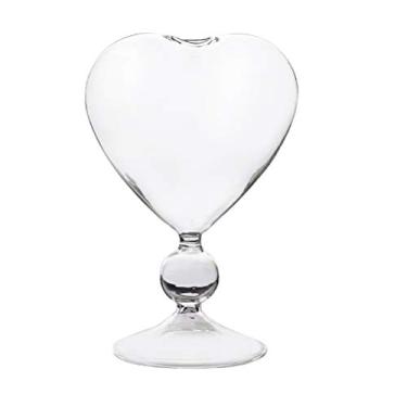 Imagem de Hemoton 1 Unidade Copo De Vinho Em Forma De Coração Taças De Champanhe Copos Antigos Decoração De Cristais Copos De Copo Copos De Champanhe Taças De Vinho Gravadas Vidro Deserto Esfumaçado